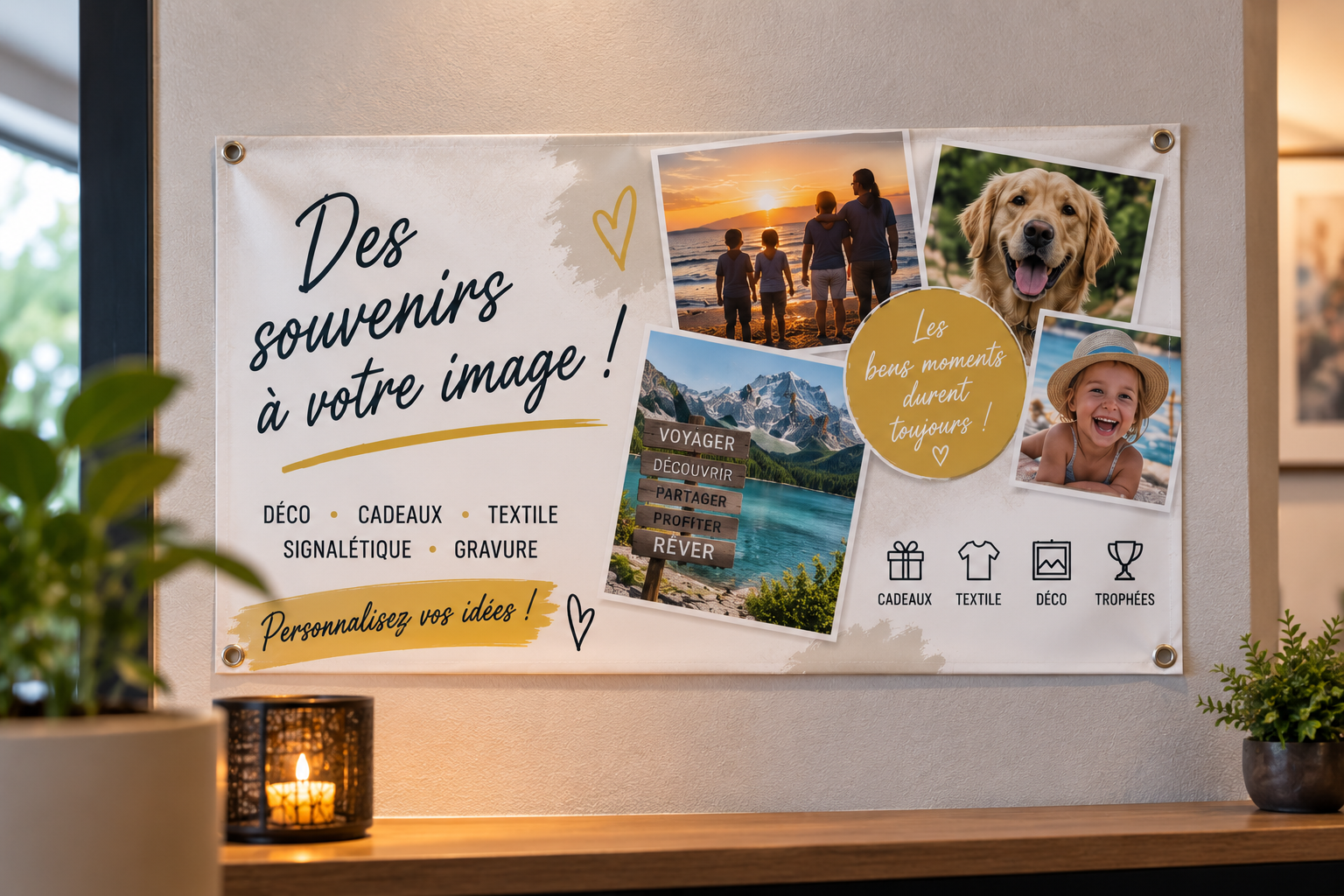 Bâches publicitaires personnalisées